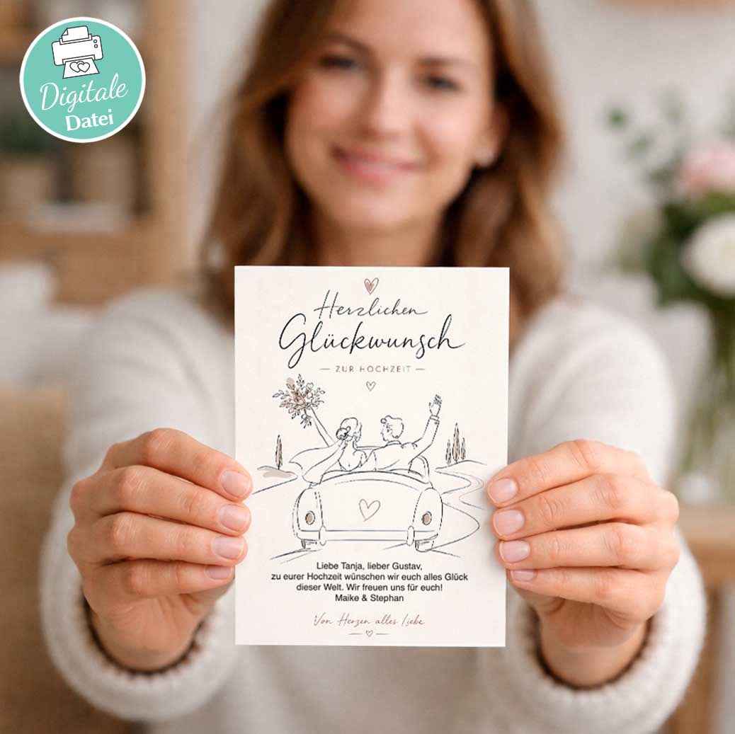Hochzeit Grußkarte Vorlage