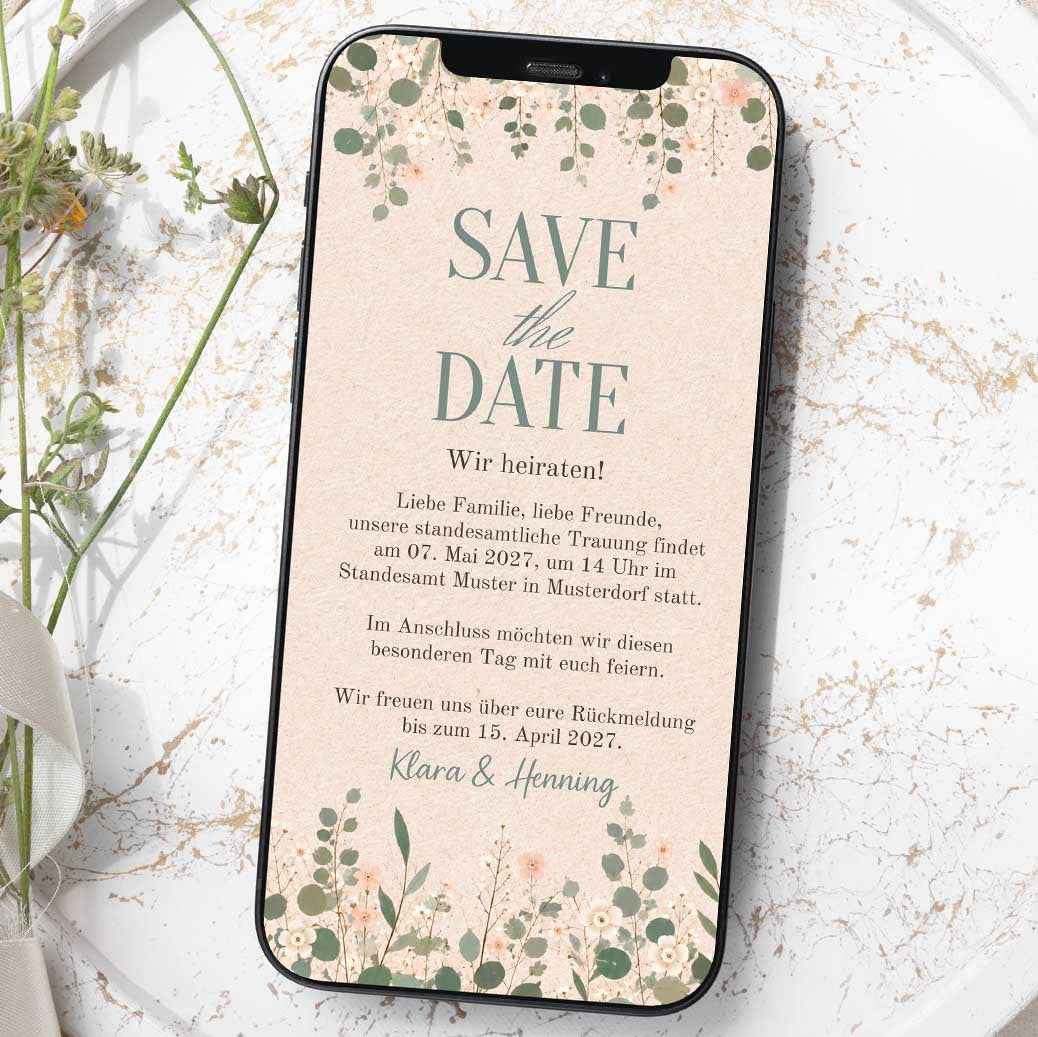 Save the Date Karte Vorlage