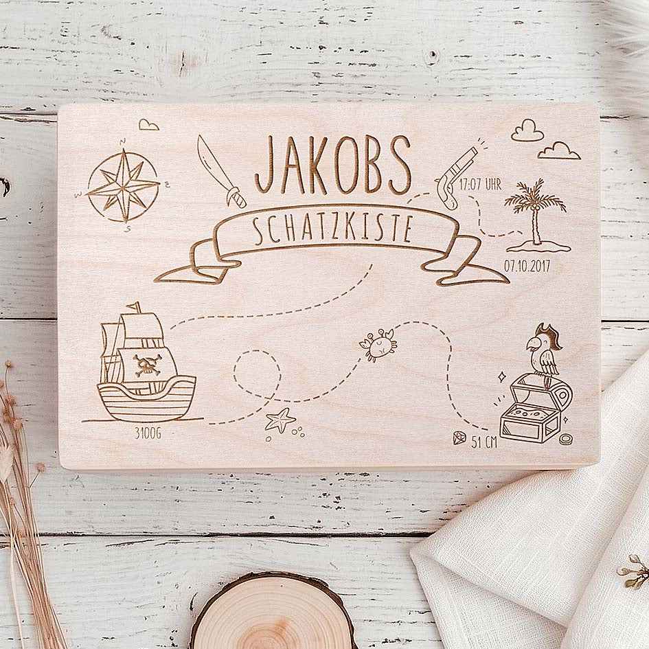 Schatzkiste Kindergeburtstag ❤ Liebevoll personalisiert