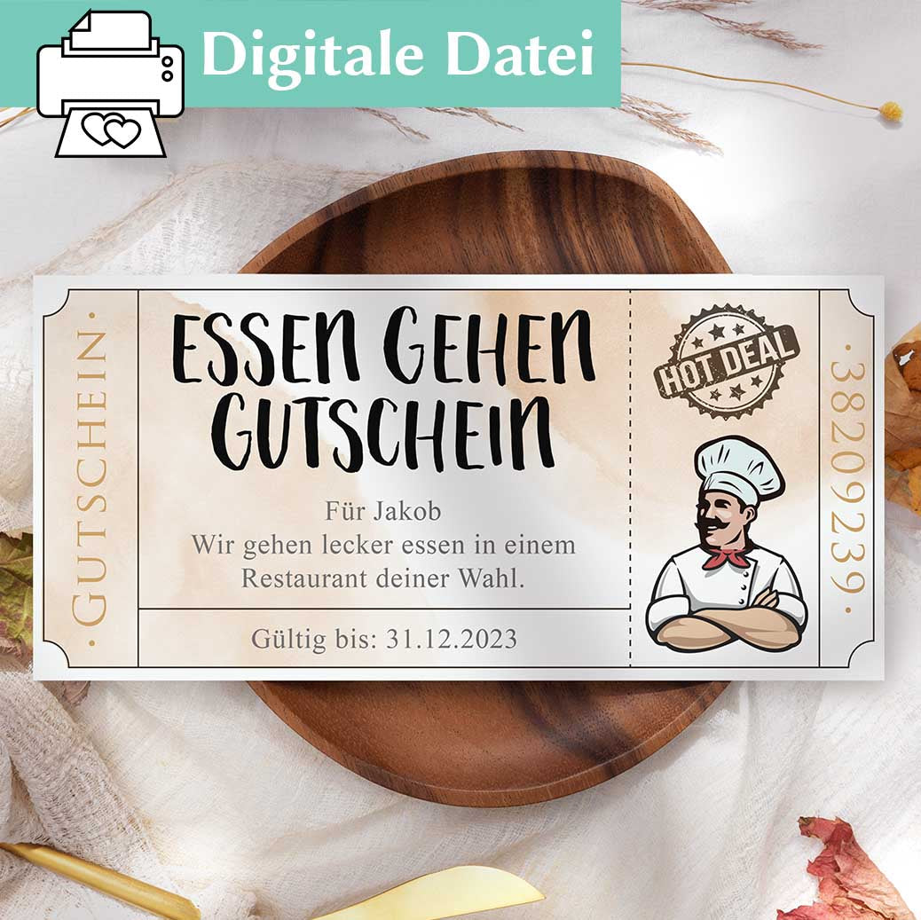 Gutscheinvorlage als PDF zum Ausdrucken