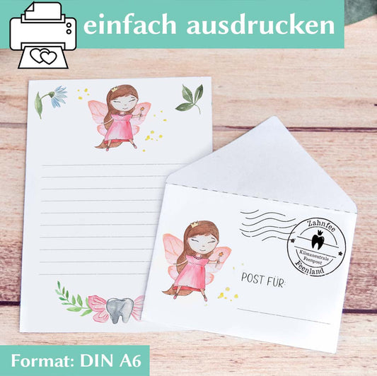 Brief von der Zahnfee als Vorlage zum Ausdrucken – Herzensprojekt Manufaktur