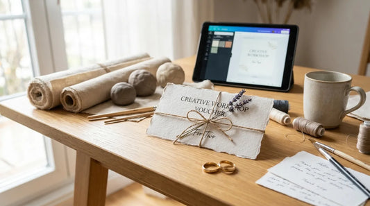 Wie man Gutscheine selbst gestaltet für kreative Workshops – Malen, Töpfern & Nähen