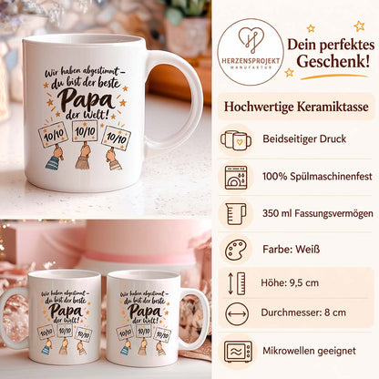Tasse - Bester Papa - abgestimmt Printify
