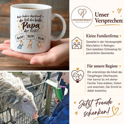 Tasse - Bester Papa - abgestimmt Printify