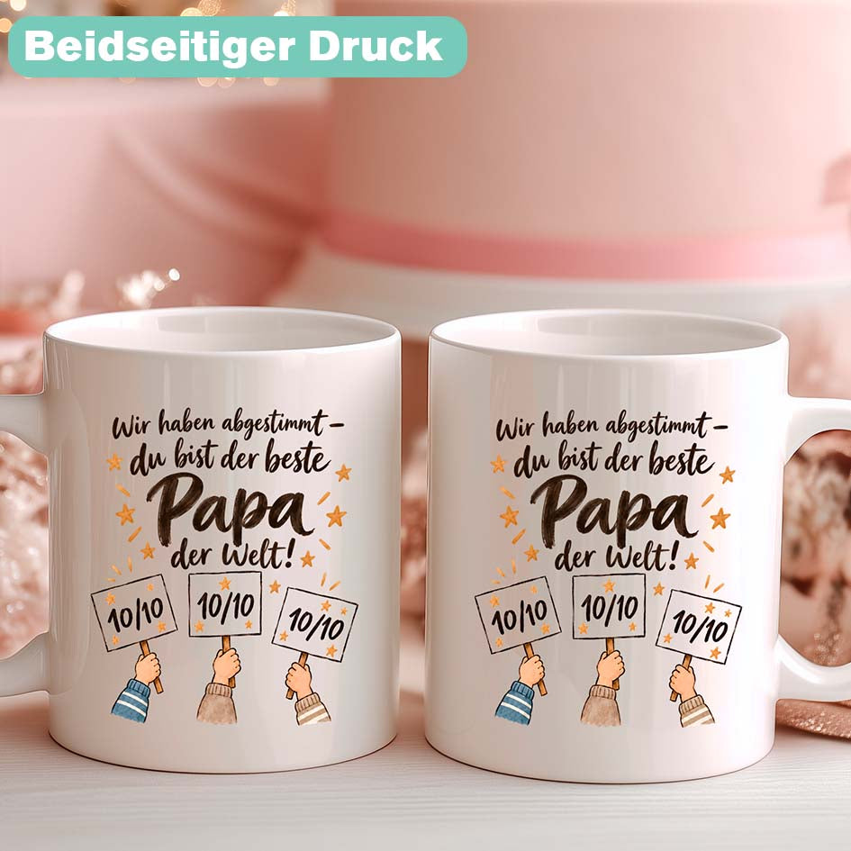 Tasse - Bester Papa - abgestimmt Printify