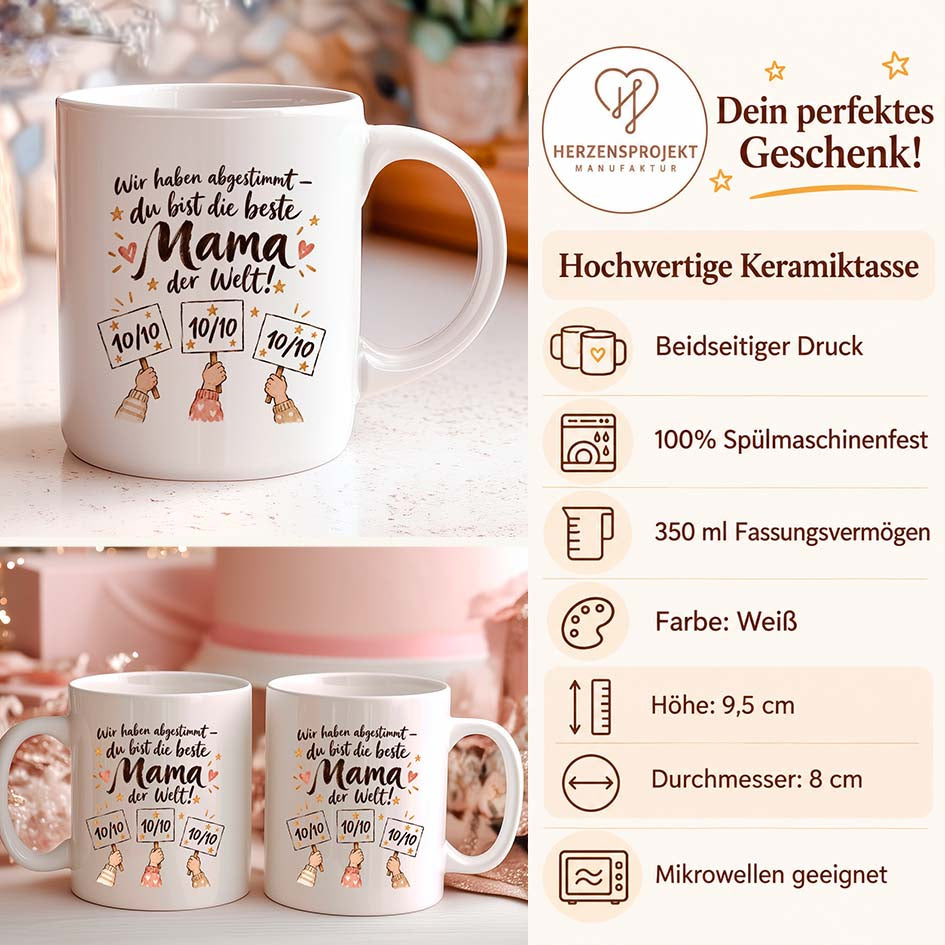 Tasse - Beste Mama - abgestimmt Printify