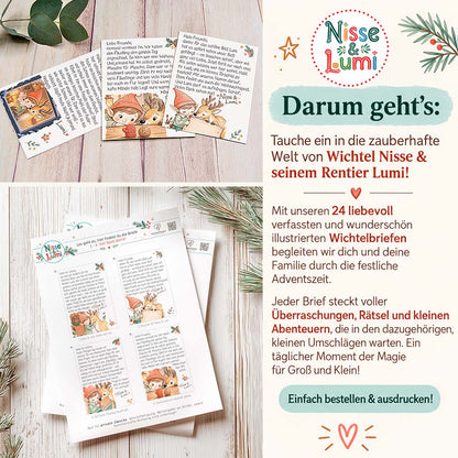 24 Wichtelbriefe Nisse & Lumi 2026 Herzensprojekt Manufaktur