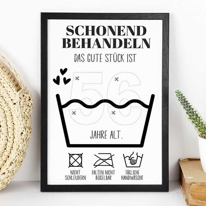 Geldgeschenk 56. Geburtstag im Rahmen merchOne
