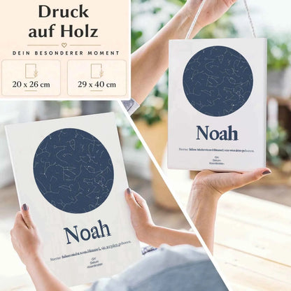 Sternenkarte zur Geburt