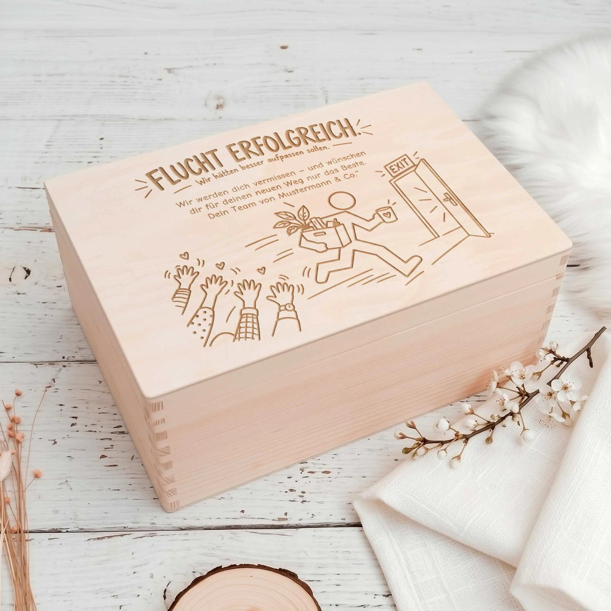 Abschiedsgeschenk Flucht erfolgreich Herzensprojekt Manufaktur