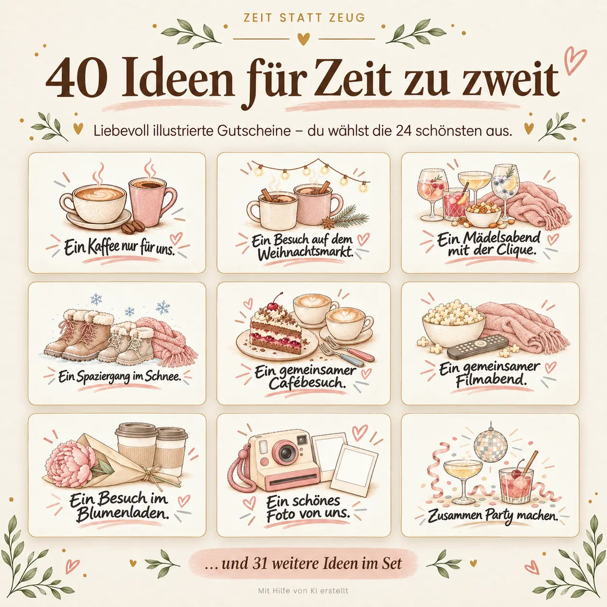 Adventskalender beste Freundin Herzensprojekt Manufaktur