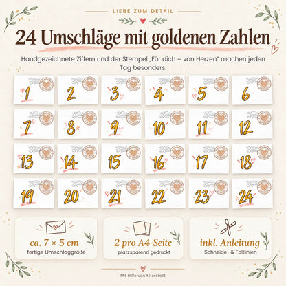 Adventskalender beste Freundin Herzensprojekt Manufaktur