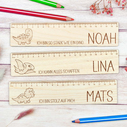 Personalisiertes Lineal Herzensprojekt Manufaktur
