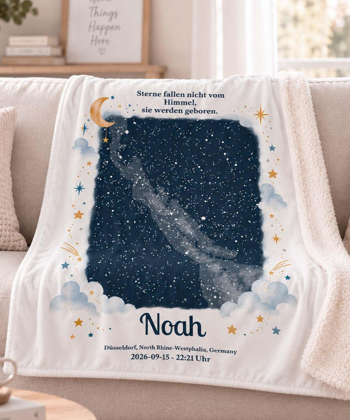 Sternenhimmel Decke personalisiert Printify