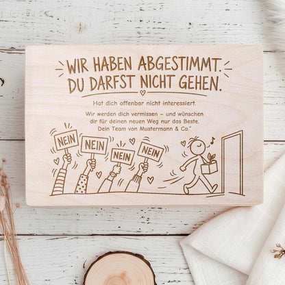 Abschiedsgeschenk Kollegin & Kollege Herzensprojekt Manufaktur