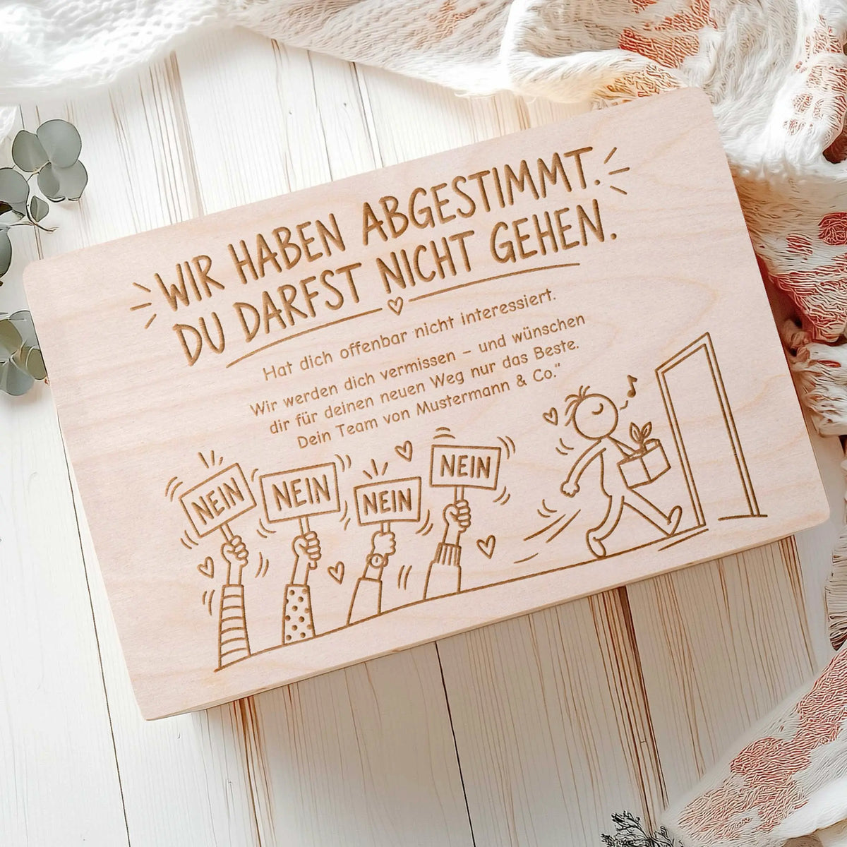 Abschiedsgeschenk Kollegin & Kollege Herzensprojekt Manufaktur