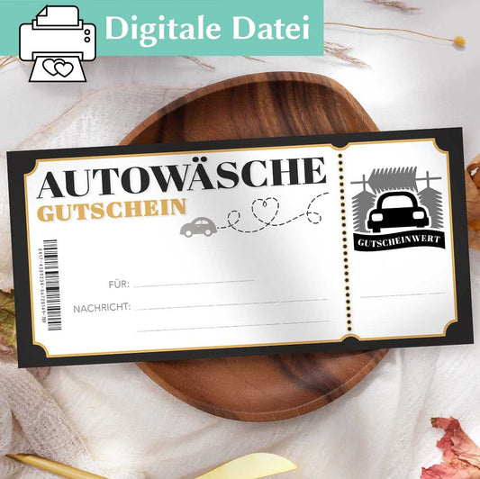 Autowäsche Gutschein Herzensprojekt Manufaktur