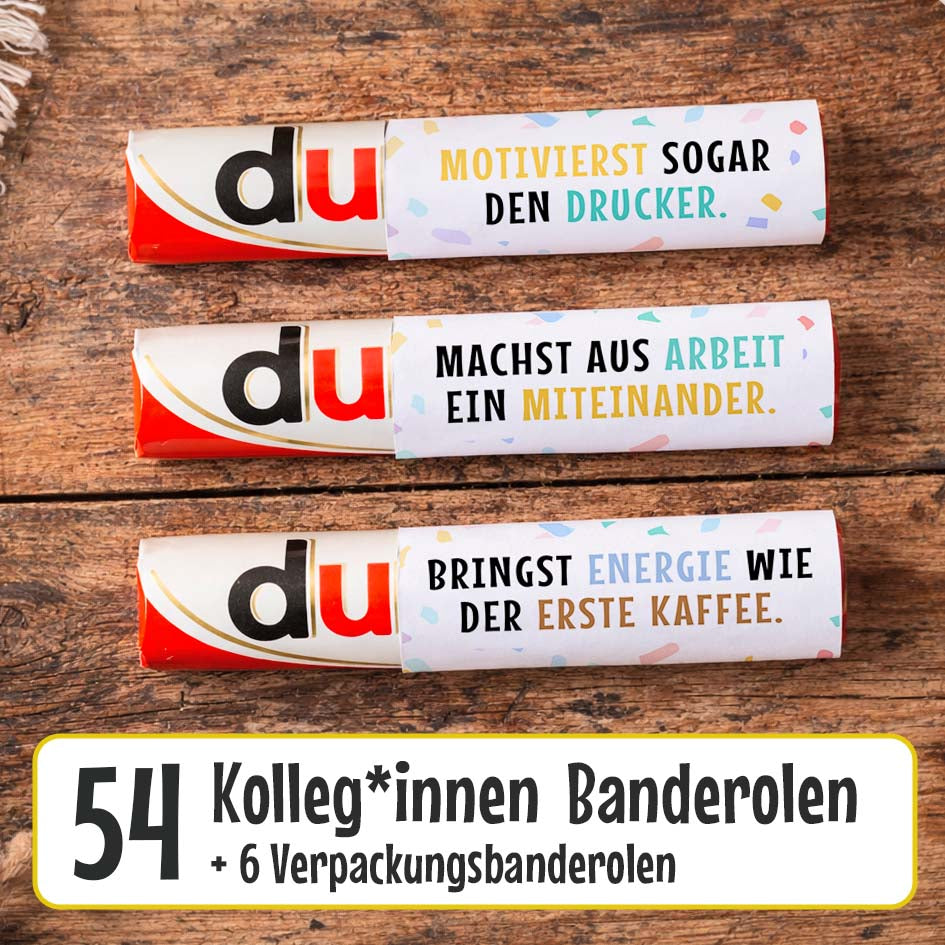 Banderolen Arbeitskollegen Herzensprojekt Manufaktur