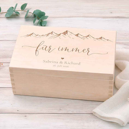 Erinnerungsbox Hochzeit Berge Meer