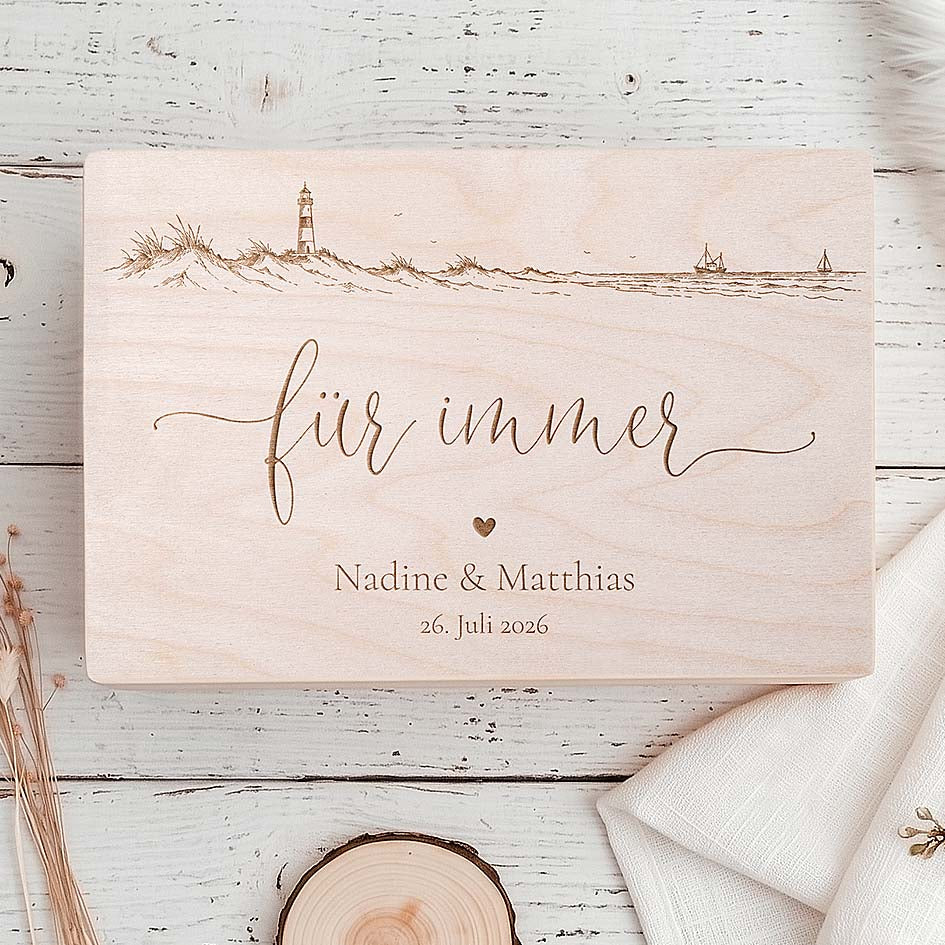 Erinnerungsbox Hochzeit Meer Herzensprojekt Manufaktur
