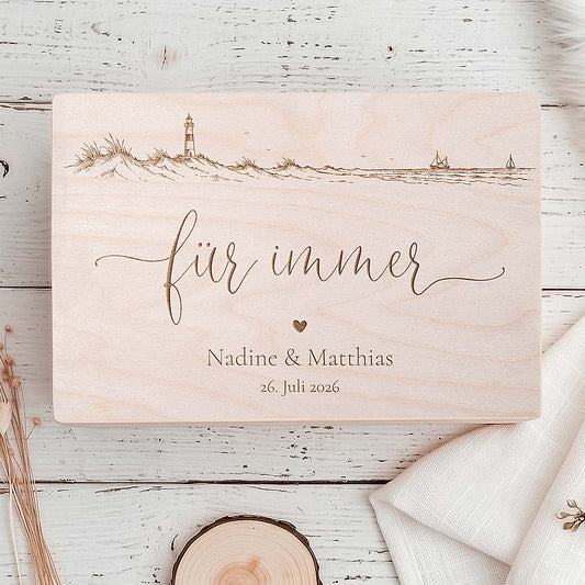 Erinnerungsbox Hochzeit Meer Herzensprojekt Manufaktur