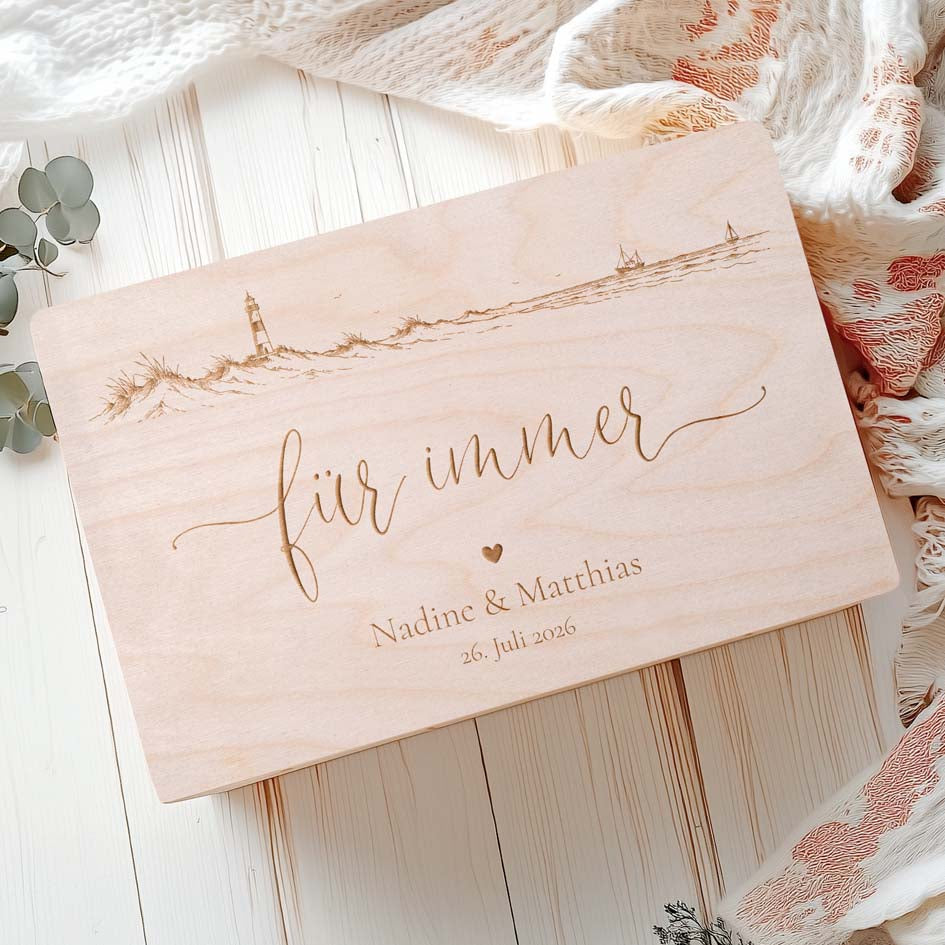 Erinnerungsbox Hochzeit Meer Herzensprojekt Manufaktur