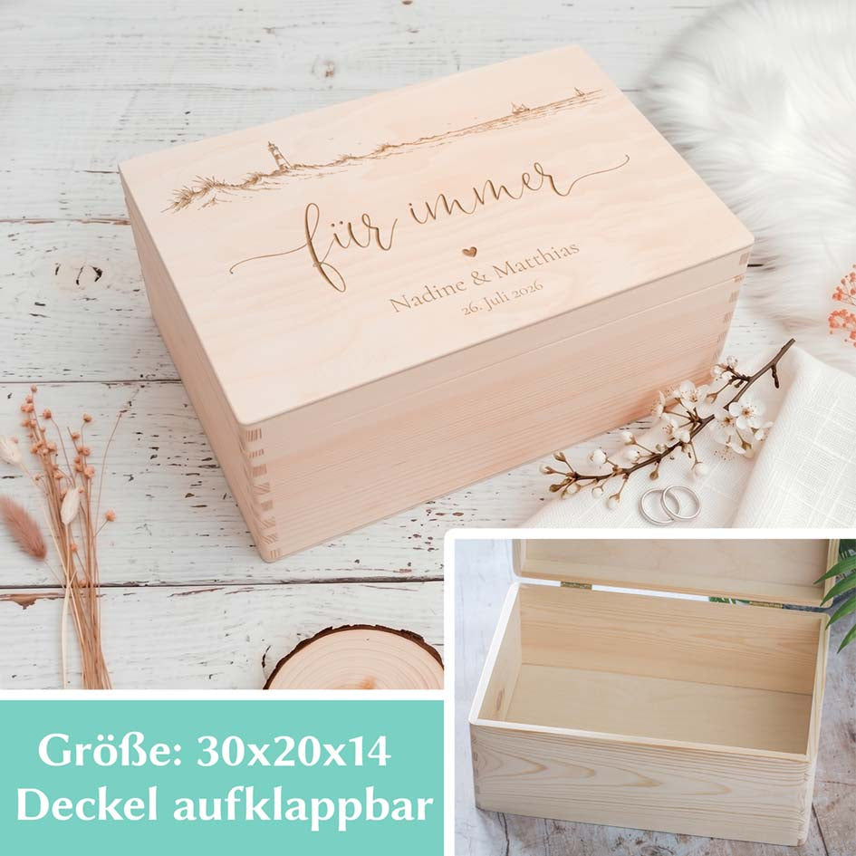 Erinnerungsbox Hochzeit Meer Herzensprojekt Manufaktur