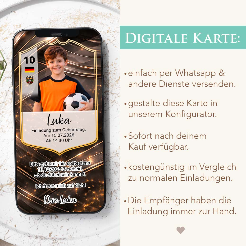 Fußball Einladung Geburtstag Herzensprojekt Manufaktur