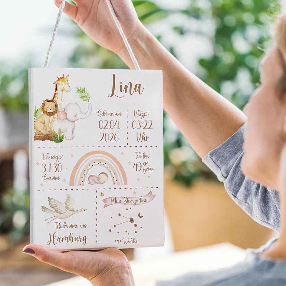 Geburtsdaten Geschenk