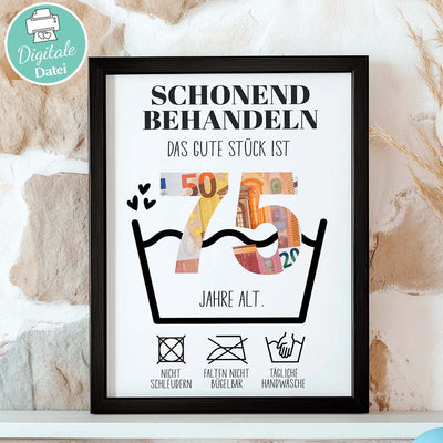 Geldgeschenk zum 75. Geburtstag
