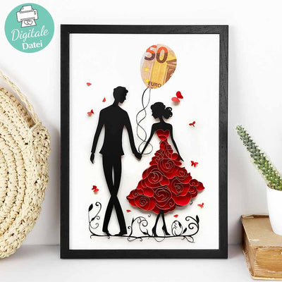 Geldgeschenk Vorlage Hochzeit