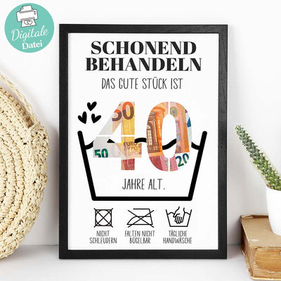 Geldgeschenk zum 40. Geburtstag