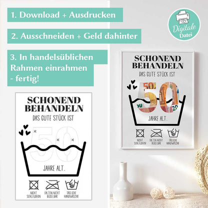 Geldgeschenk zum 50. Geburtstag Herzensprojekt Manufaktur