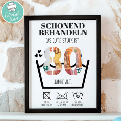 Geldgeschenk zum 80. Geburtstag