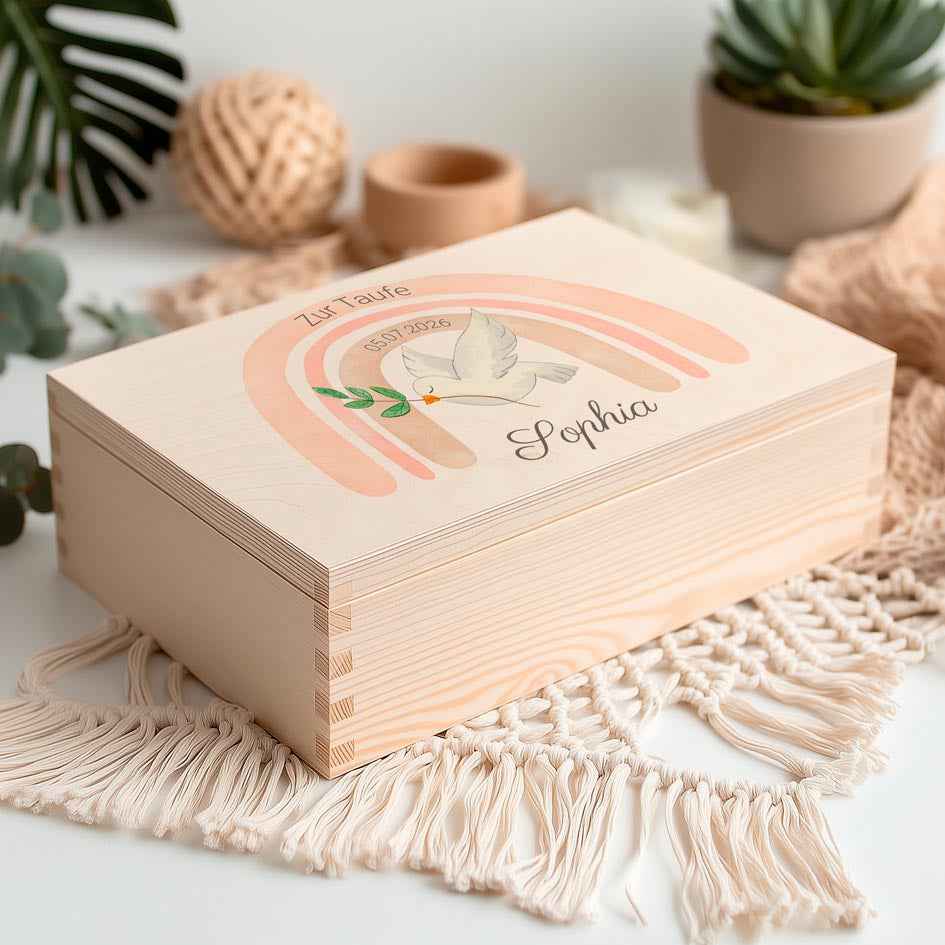 Erinnerungsbox Taufe Löwe