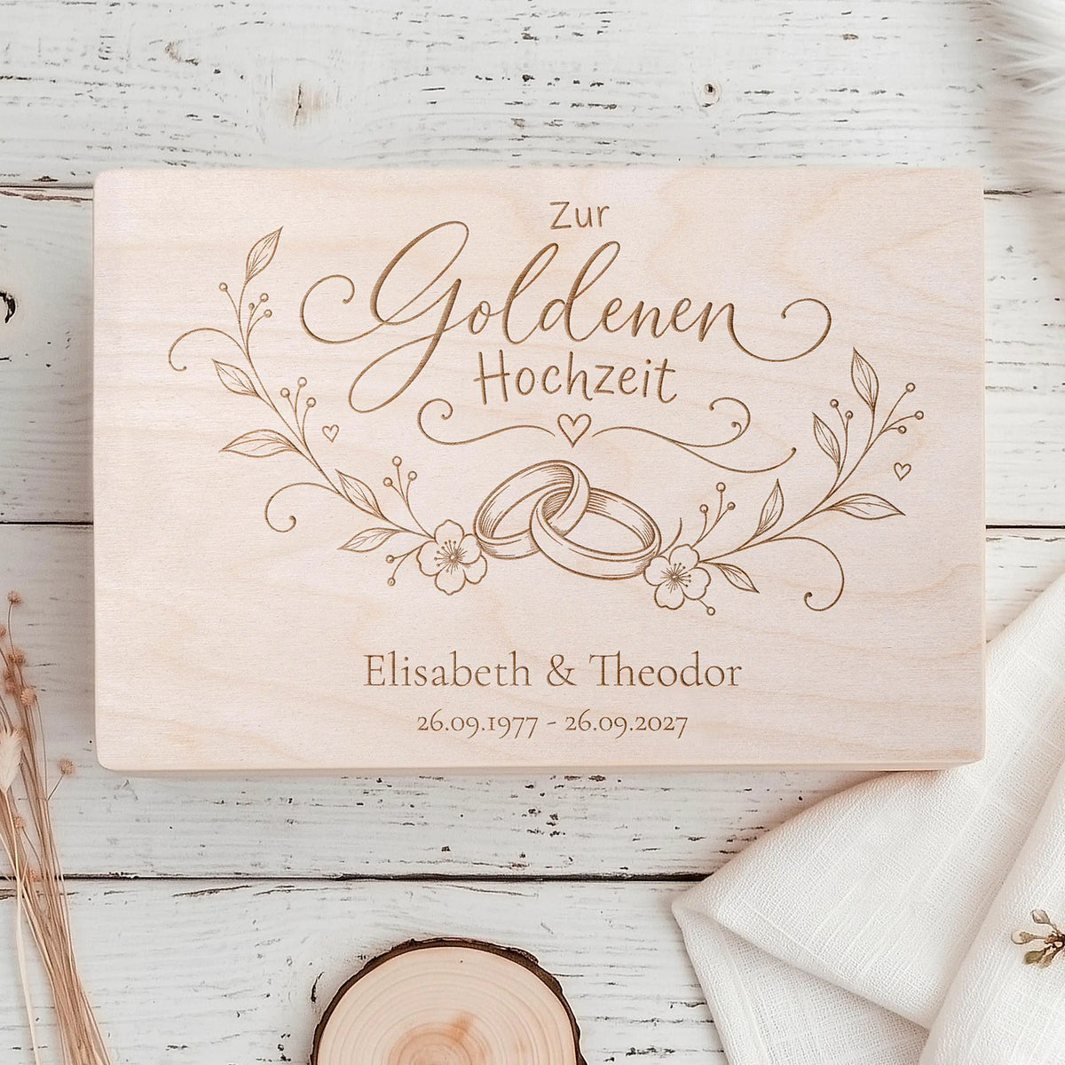 Goldene Hochzeit Geschenk Herzensprojekt Manufaktur
