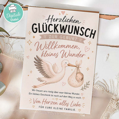 Grußkarte zur Geburt
