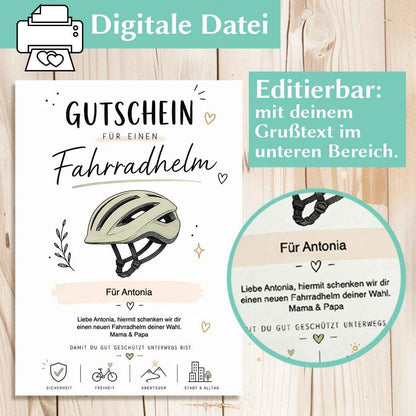 Gutschein Fahrradhelm