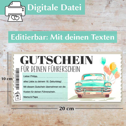 Gutschein Führerschein Herzensprojekt Manufaktur