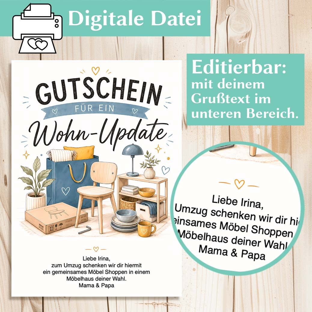 Gutschein Möbelhaus Herzensprojekt Manufaktur