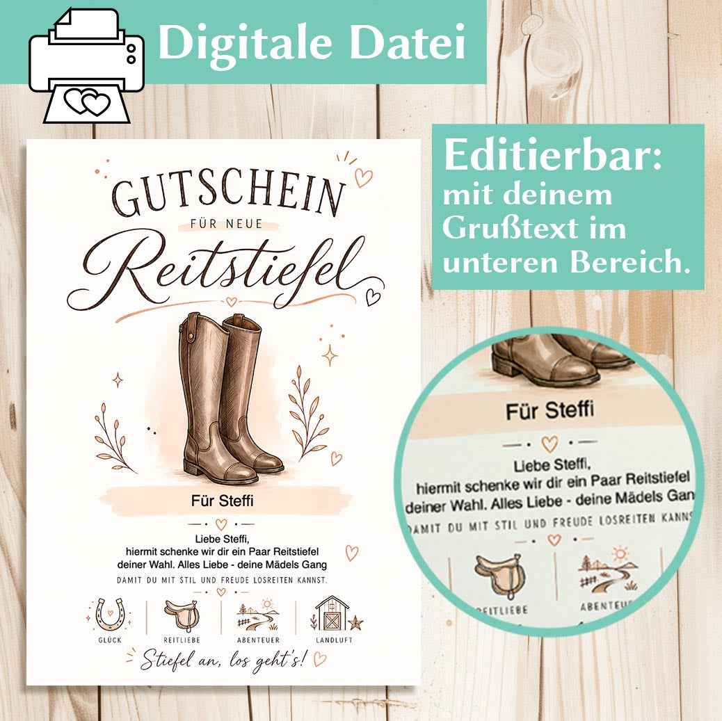 Gutschein Reitstiefel