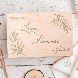 Hochzeitsbox aus Holz