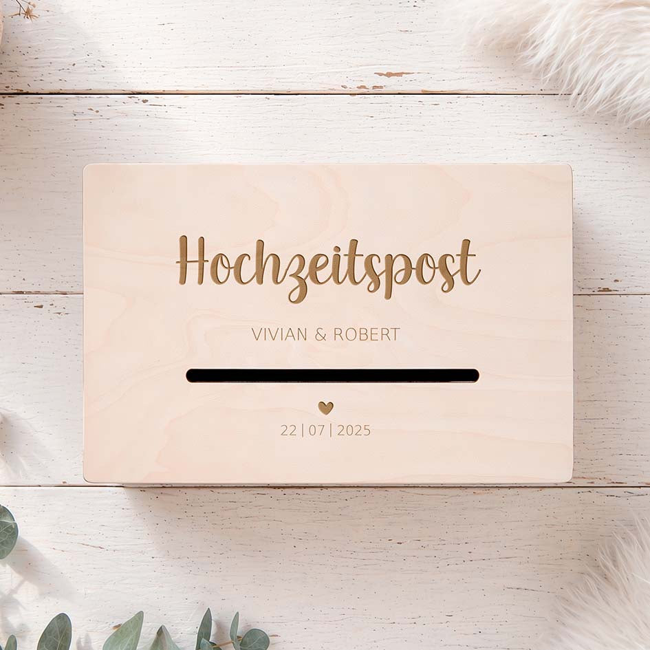 Hochzeitspost Box Herzensprojekt Manufaktur