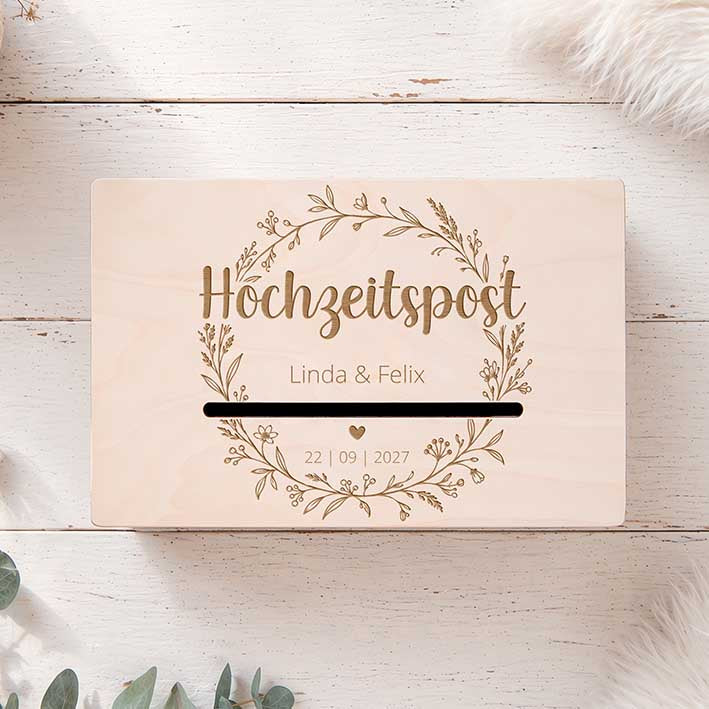Kartenbox für Hochzeit Herzensprojekt Manufaktur