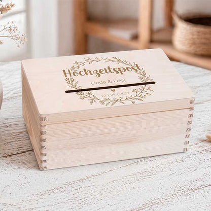 Kartenbox für Hochzeit Herzensprojekt Manufaktur