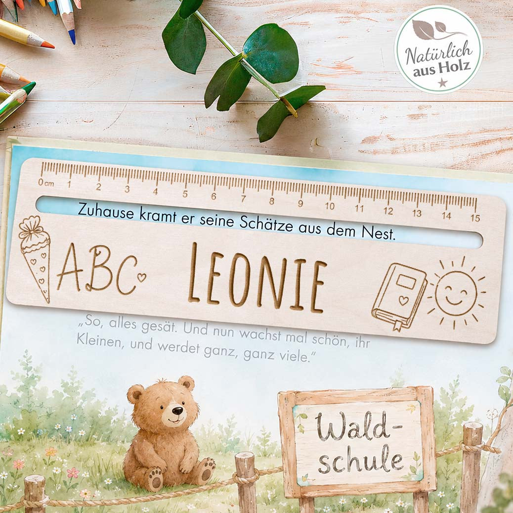 Leselineal Einschulung Herzensprojekt Manufaktur