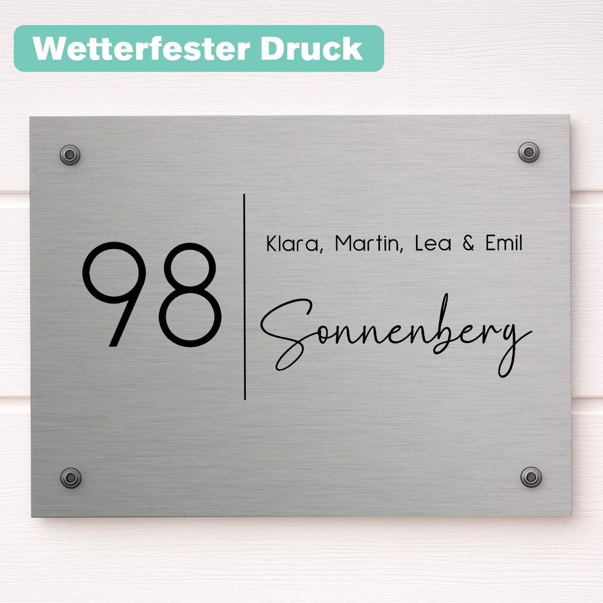 Namensschild Haustür merchOne