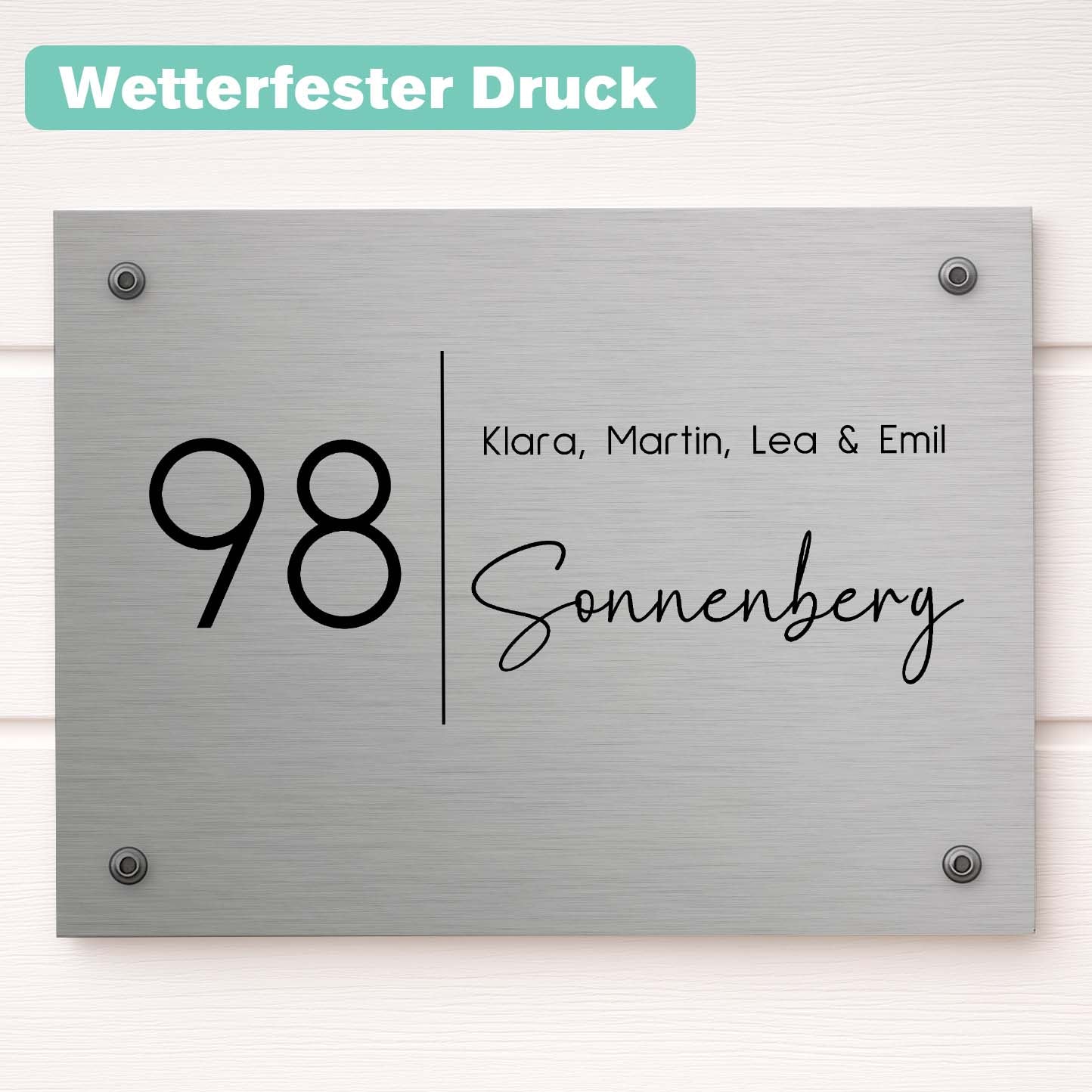 Namensschild Haustür merchOne
