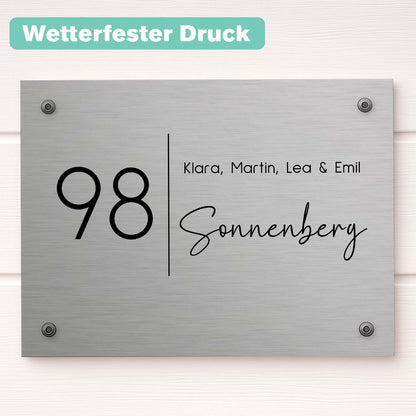 Namensschild Haustür merchOne