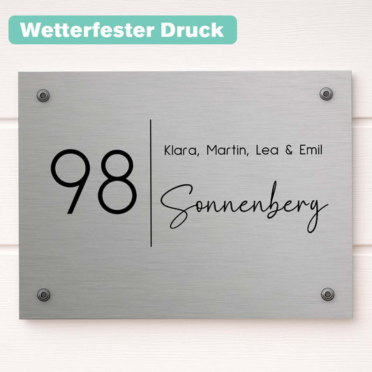 Namensschild Haustür merchOne
